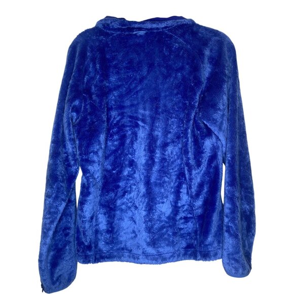 The North Face Womens S/P Blue Fuzzy Full-Zip Jacket  Warm Outerwear - Picture 3 of 16